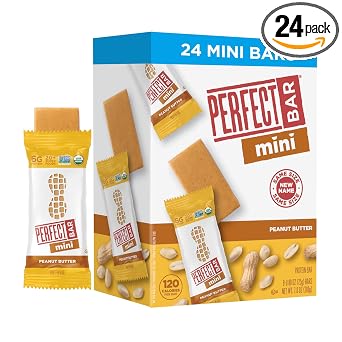 Perfect Bar Protein Bars, Mini Peanut Butter, Gluten-Free, 6g, 24 x .88 oz