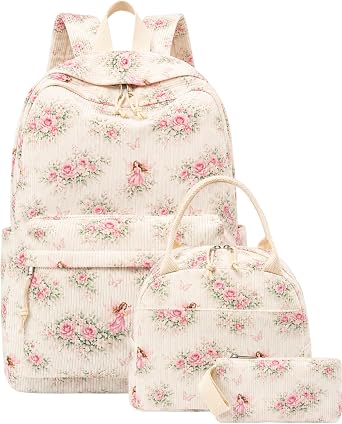 BTOOP School Backpacks for Teen Girls Bookbags Lightweight Kids Backpack School Bags Set with Lunch Box Pencil Case