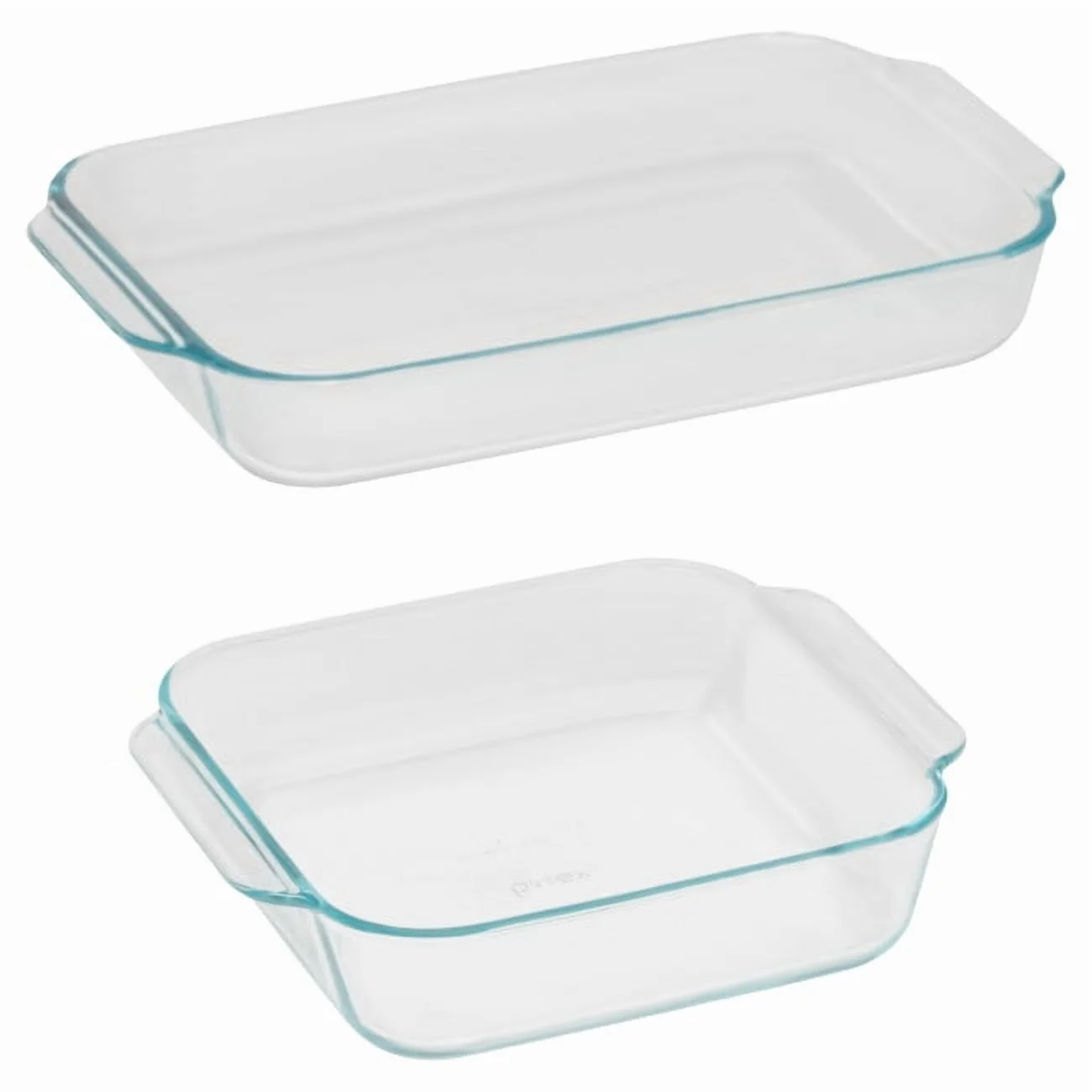 Pyrex Basics Glass Bakeware Set Value Pack, 3qt Oblong and 8inch Square