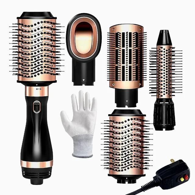 SKIMI Hair Dryer Brush, Hot Air Brush, Blow Dryer Brush Tool Set Straightener/Dryer/Curling Plastic, Curling Brush Hair Dryer