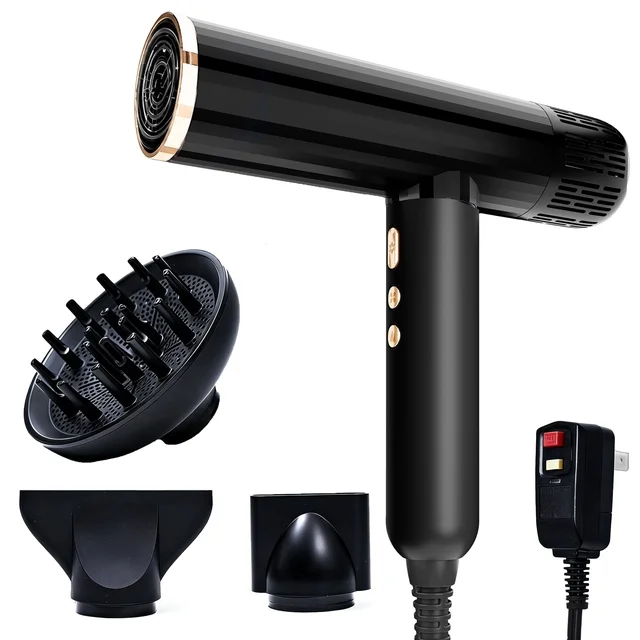 SKIMI Ionic Hair Dryer, High Speed 110000RPM Blow Dryer, Hair Blow Dryer with Diffuser for Women, Hot Tools Home / Travel, Fast Drying, Lightweight