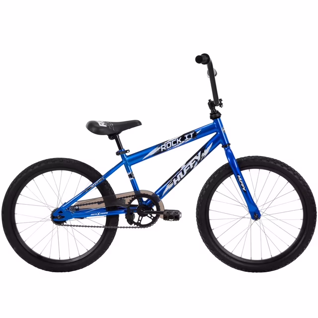 Huffy 20" Rock It Kids' Bike, Fits Riders 44"-56", Blue, Youth, Boys