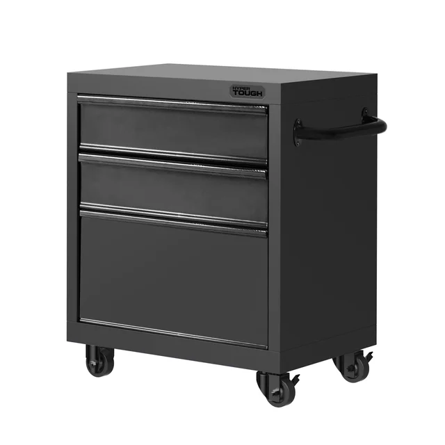 Hyper Tough 27-inch 3-Drawer Rolling Tool Cabinet, Black