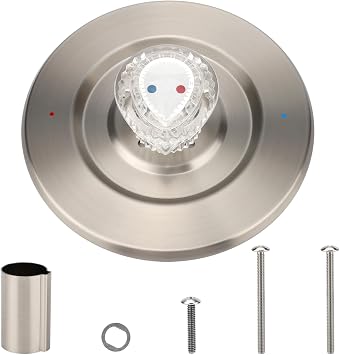 Satin Nickel Shower Trim Kit, Compatible with Moen T470 31661SN Chateau Decorative Shower Trim Kit Bathroom Accessories for Moen 1225