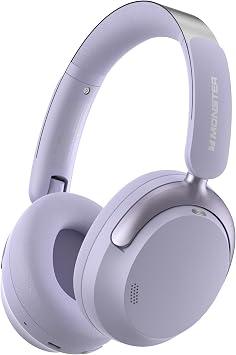 Monster Persona 3rd ANC Wireless Headphones, Premium Noise Cancelling with Bluetooth 5.4, Ultra-Light Foldable Over Ear Headphones, HD Voice Clarity, 70H Battery Life, Multi-Point Pairing, Comfort Fit