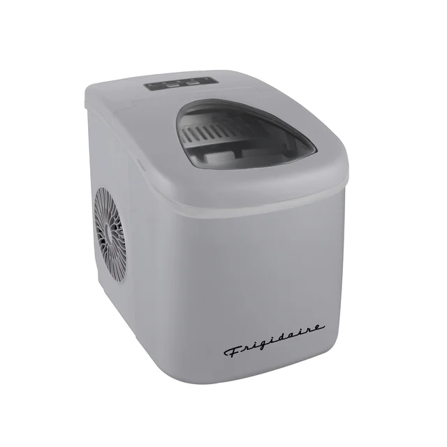 Frigidaire, 26 lbs. Retro Ice Maker, Bullet Shaped Ice, Silver, EFIC128