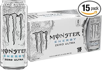 Monster Energy Zero Ultra, Sugar Free Energy Drink, 16 Ounce