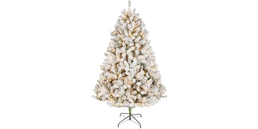 National Tree Company 7.5ft Pre-Lit Floc - $74.99 - Free shipping for Prime members