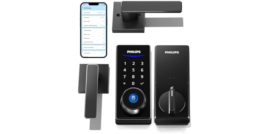 Philips Smart Lock w/Handles, Keyless Lock Set - $64.99 - Free shipping for Prime members