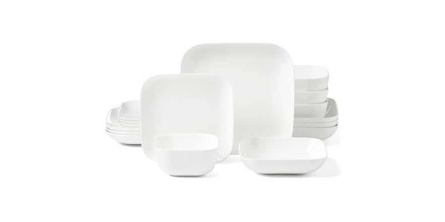 Lenox Dinnerware Set, Studio 1414 Square 16-Piece Set White - $69.99 - Free shipping for Prime members