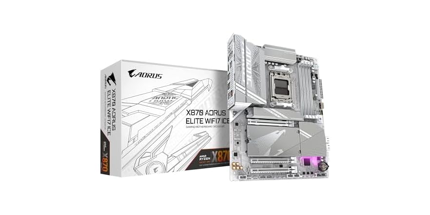 GIGABYTE X870 AORUS Elite WIFI7 ICE - $188.99 - Free shipping for Prime members
