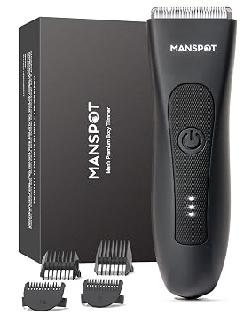 MANSPOT Manscape Groin & Body Hair Trimmer for Men, Electric Pubic Shaver