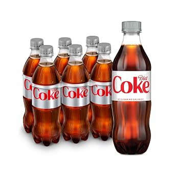 Diet Coke Soda Soft Drink Bottles, 16.9 fl oz, 6 Pack