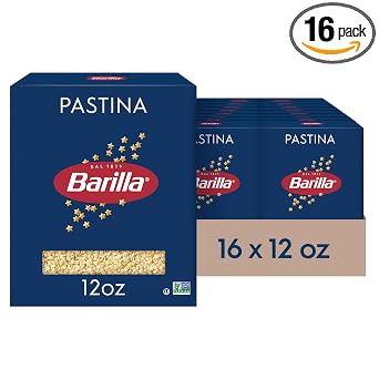 Barilla Pastina Pasta, Non-GMO Kosher Pasta, 12oz. (16PK)