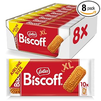Lotus Biscoff Airplane Cookies, Caramelized Biscuit Cookies, Two-Pack (80 Count), Vegan