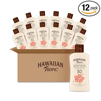 Hawaiian Tropic Sheer Touch Lotion, SPF 30, 2 Fl Oz (Pack of 12)