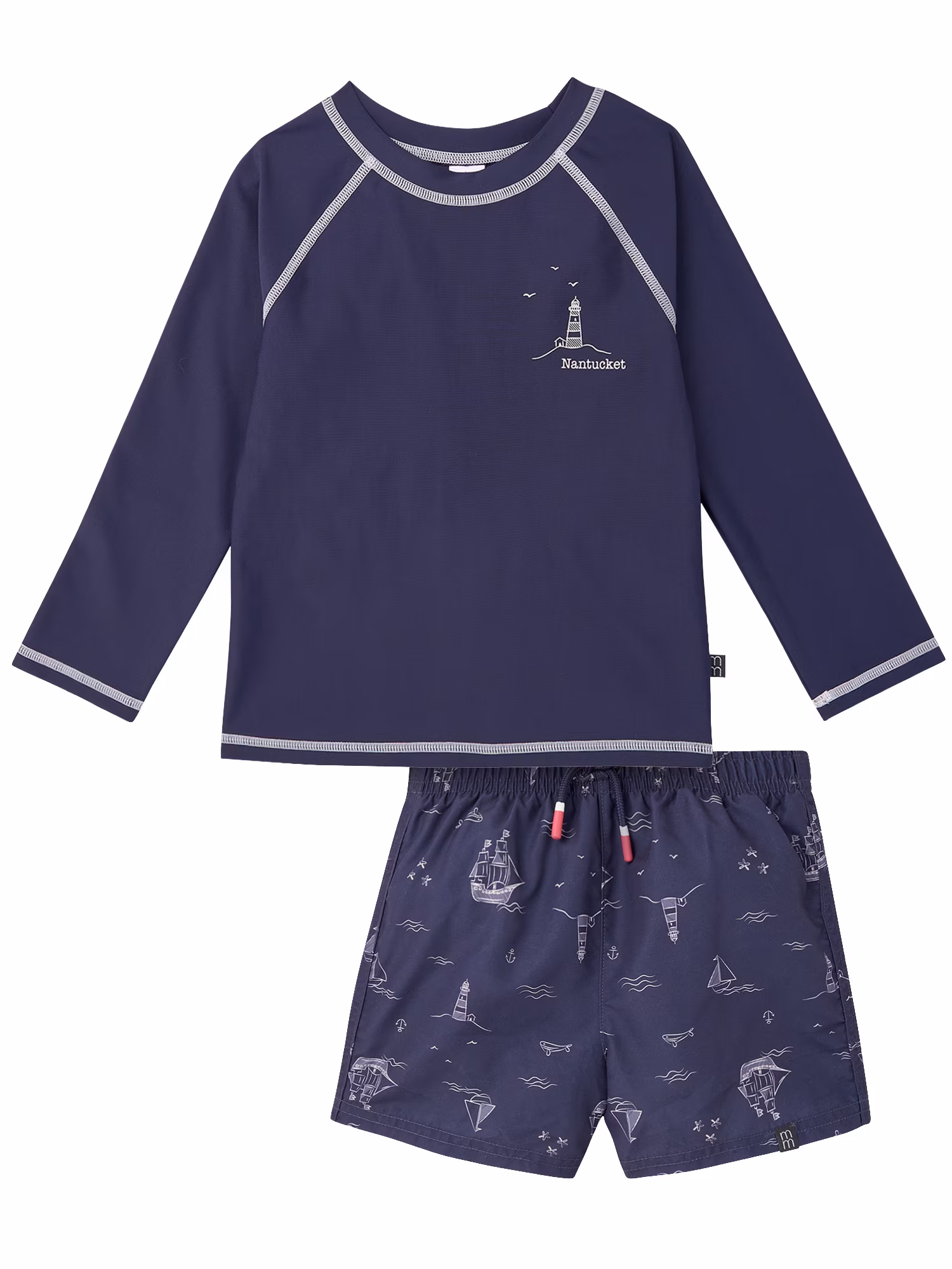 by Gerber Baby and Toddler Boy Long- Sleeve Rash Guard and Trunk Set, 2-Piece, Sizes 0/3M-5T