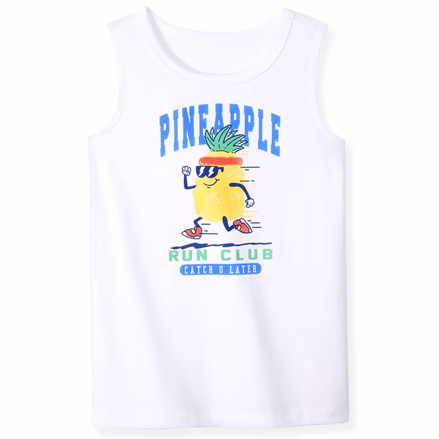 Garanimals Newborn, Baby & Toddler Boy Cotton Graphic Tank Top, Sizes 0-6T