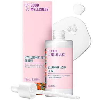 Good Molecules Hyaluronic Acid Serum for Face, Hydrating Serum, 2.5 fl oz