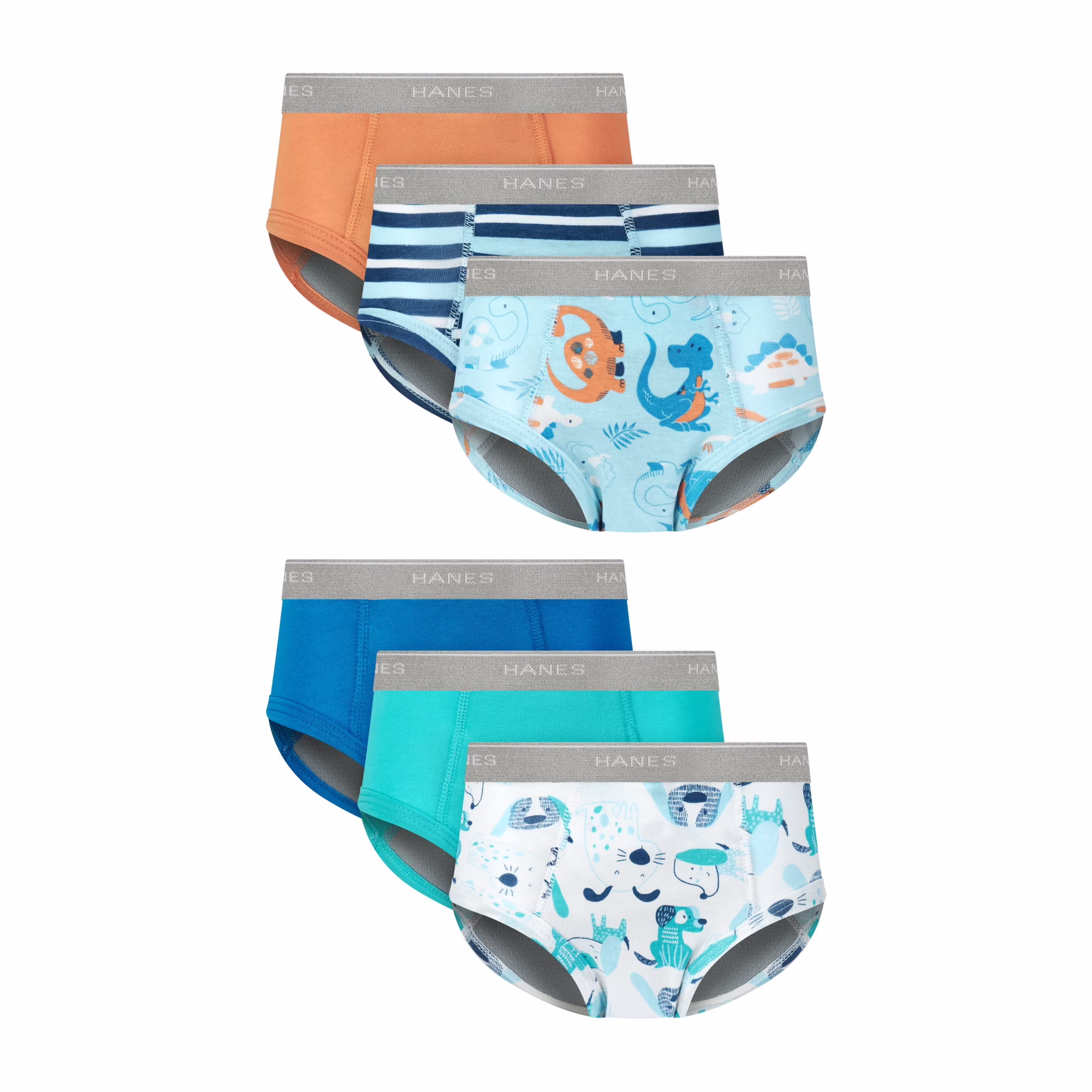 Infants/Toddlers Potty Trainer Briefs Underwear Pack, 6-Pack, Leak Protection Toddler Training Underwear