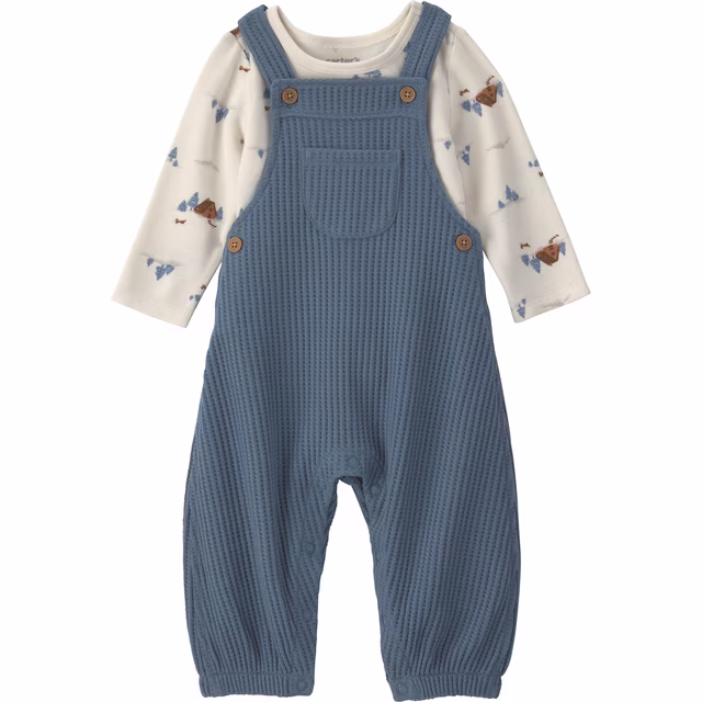 Carter's Child of Mine Baby Overall Set, 2-Piece, Sizes 0/3-24 Months