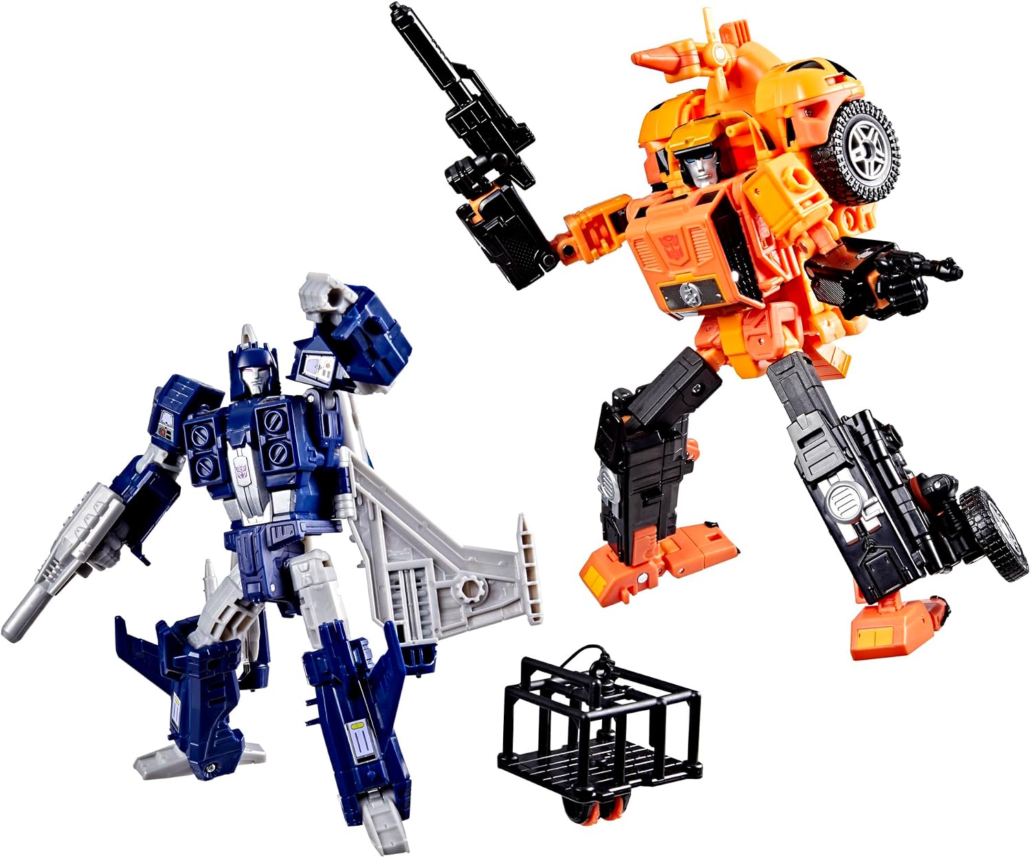Transformers Age of The Primes Wreck 'n Doom Collection 2-Pack, 7.5-Inch Autobot Sandstorm and 5.5-Inch Slugslinger Action Figures, Robot Toys, 8+ (Amazon Exclusive)
