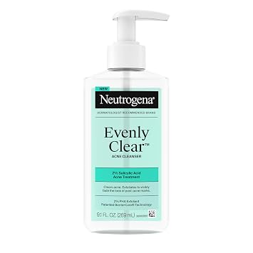 Neutrogena Evenly Clear Acne Cleanser, 9.1 fl. oz