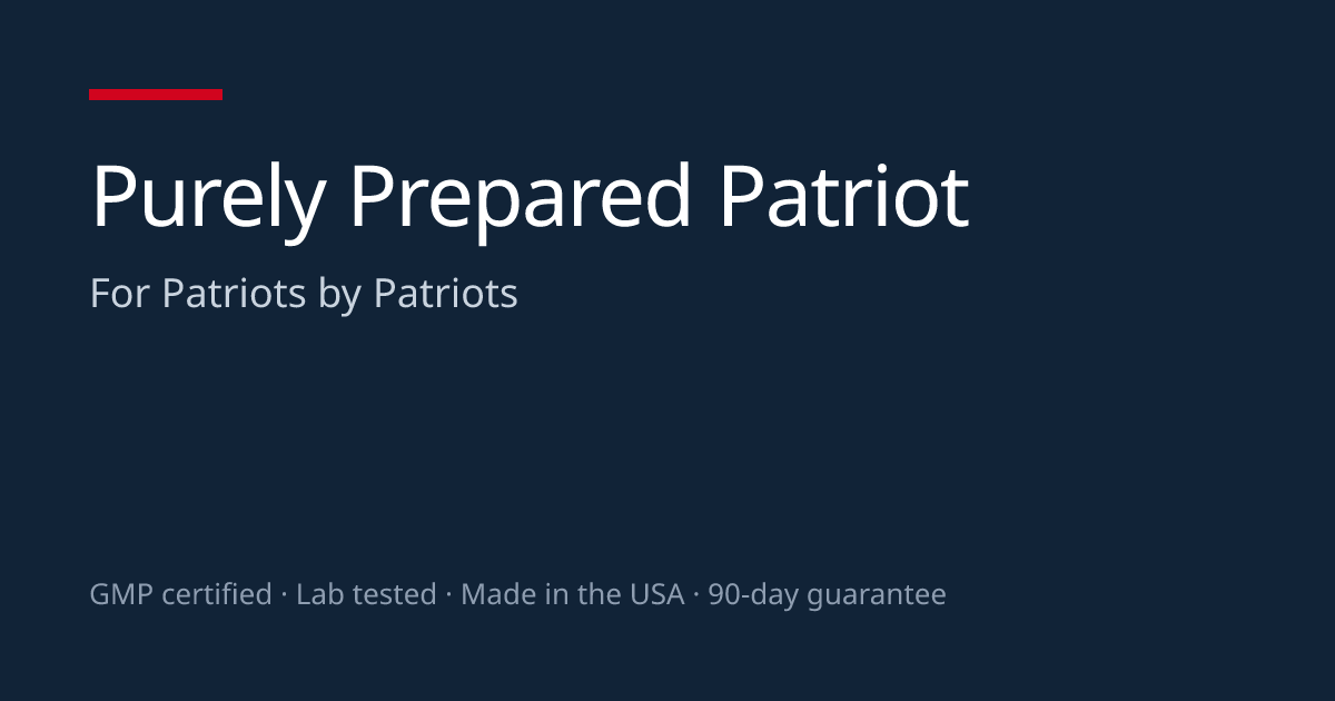 Human-Grade Ivermectin & Fenbendazole  — Purely Prepared Patriot