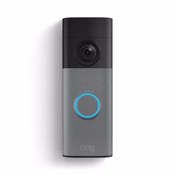 Battery Doorbell 2K - Retinal 2K with Wide-Angle Video, up to 6x Enhanced Zoom, 2-Way Talk - Speckled Gray