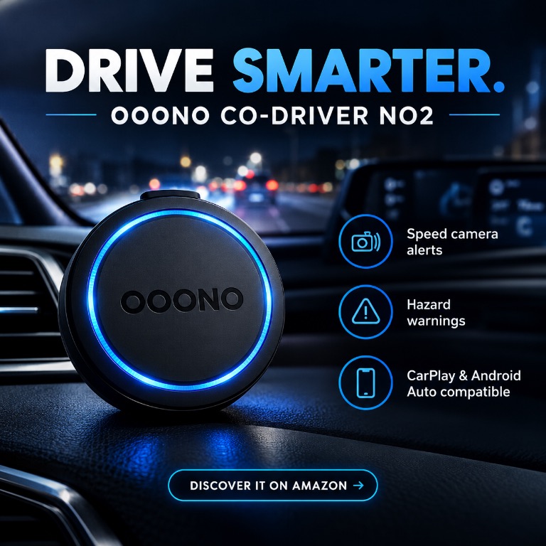 🚘 OOONO Co-Driver NO2 – Drive Smarter, Stay Alert & Enjoy Every Journey! 🔵
