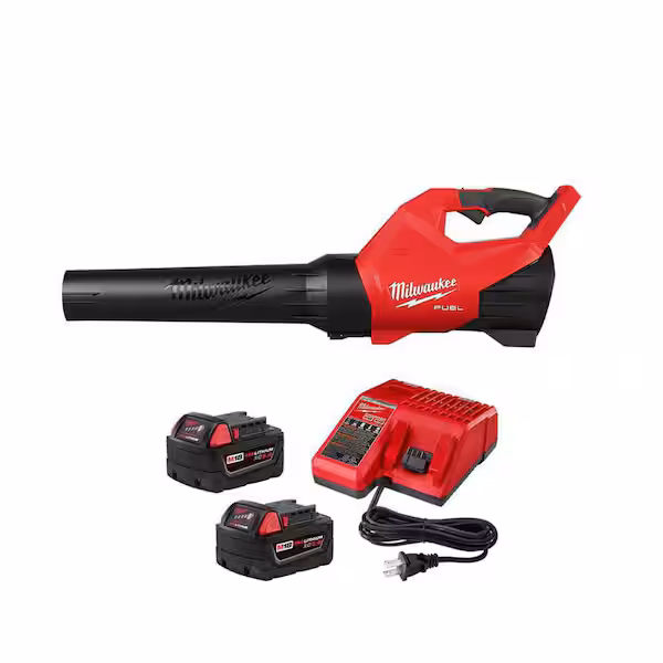 M18 FUEL 120 MPH 500 CFM 18V Brushless Cordless Battery Powered Leaf Blower with Two 5.0Ah Batteries and Charger