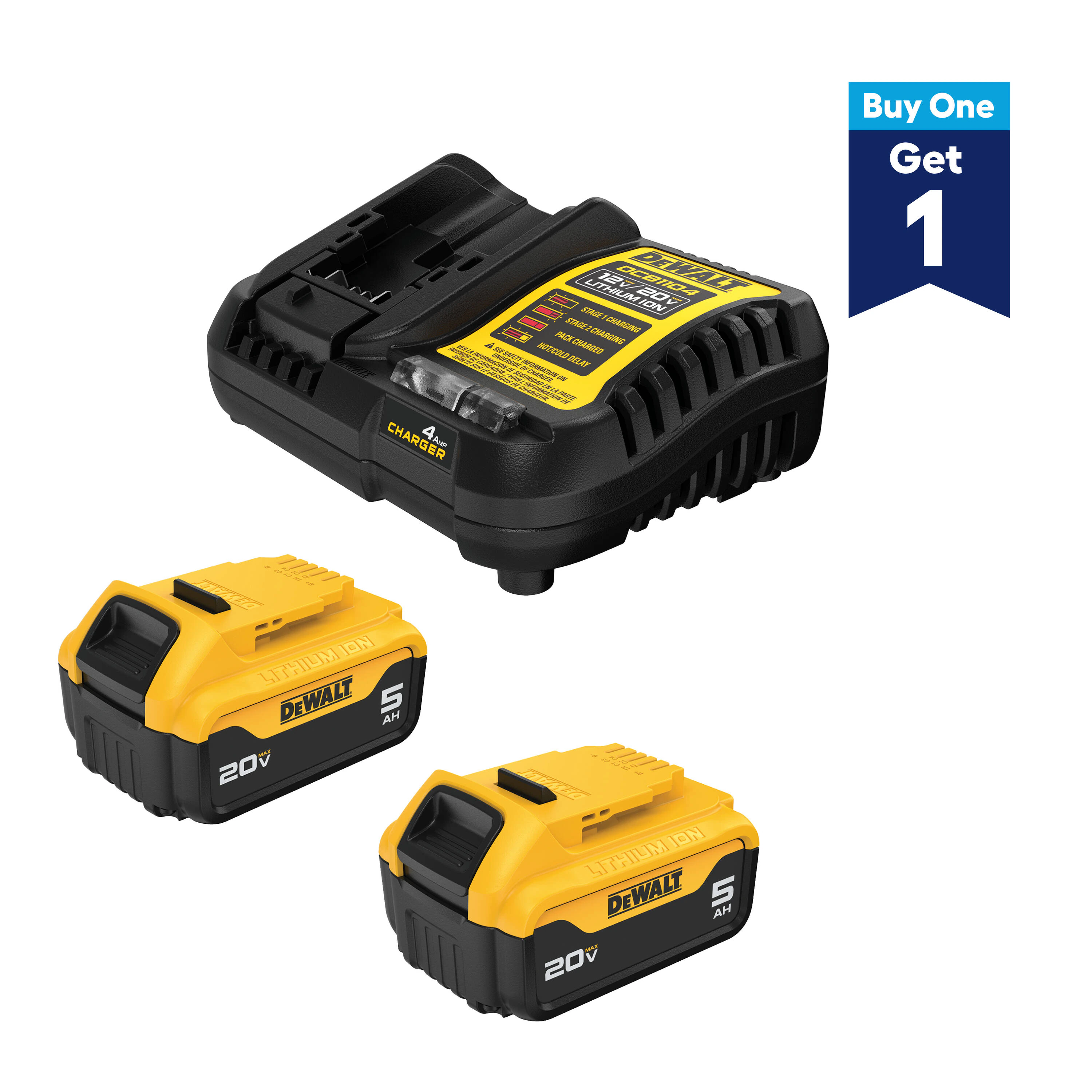 20 -Volt 2 -Pack Battery/charger ( 5 Ah 5 Ah )