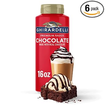 GHIRARDELLI Premium Chocolate Sauce - 16 oz. (454g), 6 bottles