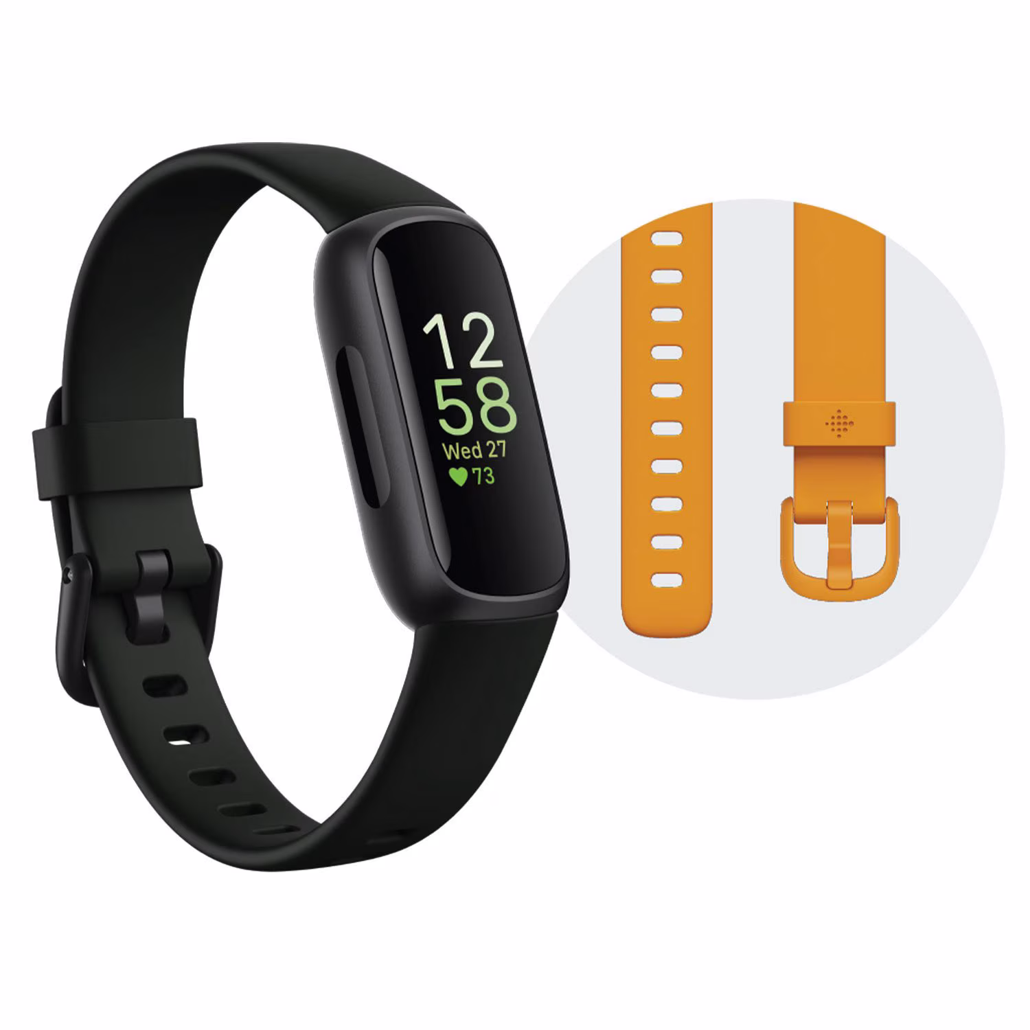 Fitbit Inspire 3 One Size Fitness Smartwatch, Midnight Zen & Black