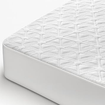 All-Season Waterproof Mattress Protector - Soft Breathable 3D Air Fabric Mattress Cover, Silent Fitted Mattress Pad Fits 8"-21" Deep, Machine Washable Bed Cover