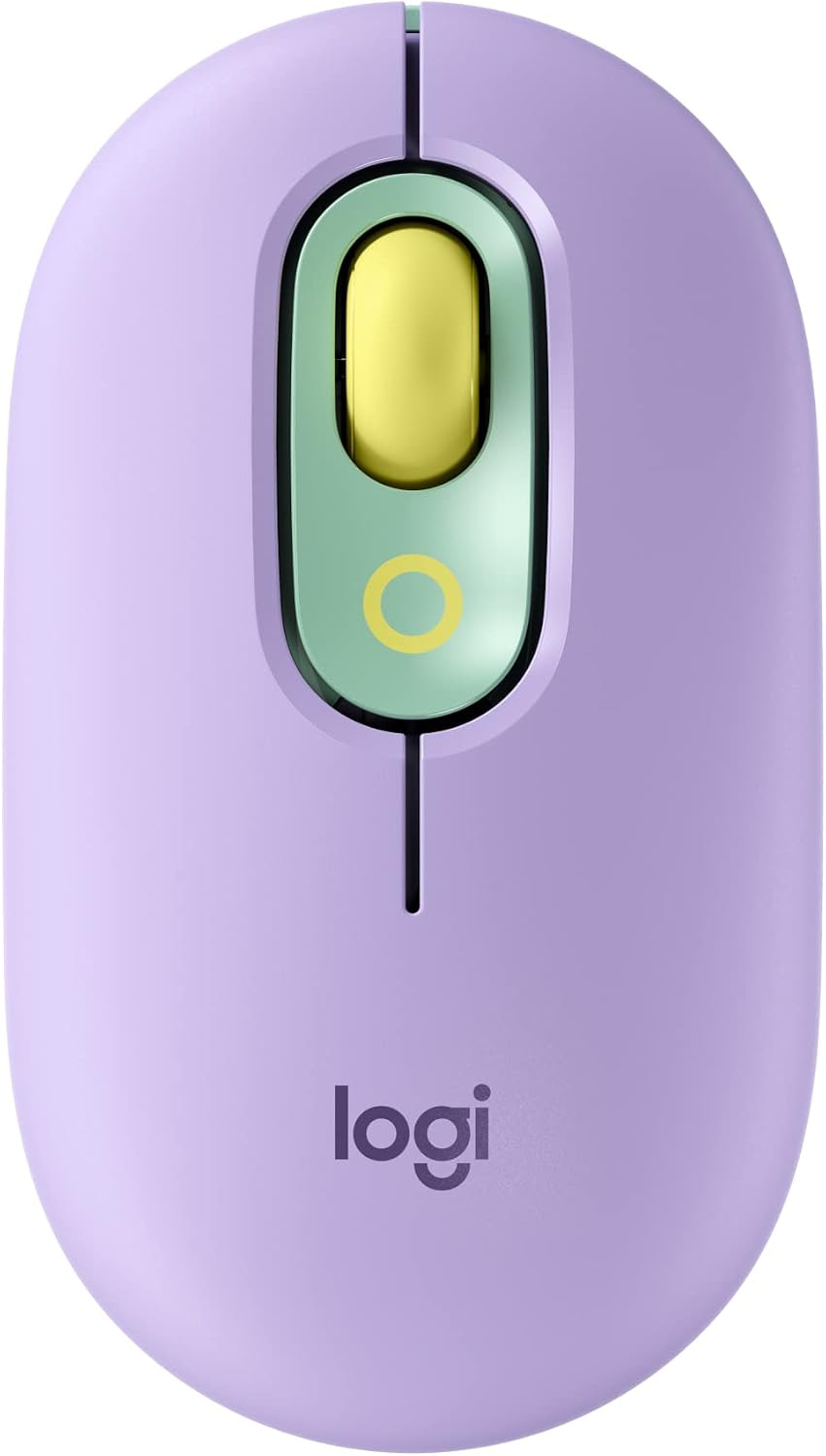 Logitech POP Mouse, Compact and Portable Wireless Mouse - Daydream Mint | Compact and Portable, Programmable Buttons, Quiet Clicks, Easy-Switch Between 3 Devices, Compatible with Laptop,Tablet, PC