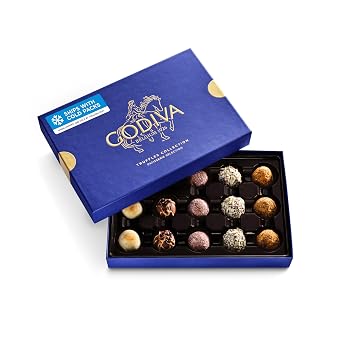 Godiva Patisserie Belgian Chocolate Truffles Gift Box, Dessert, 15 Pc