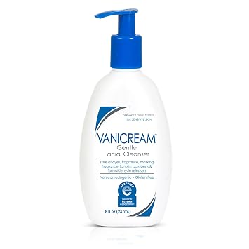 Vanicream Gentle Facial Cleaner, pH-Balanced Face Wash, 8 Fl Oz