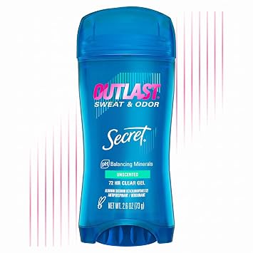 Secret Antiperspirant Deodorant for Women, Unscented, 2.6 oz