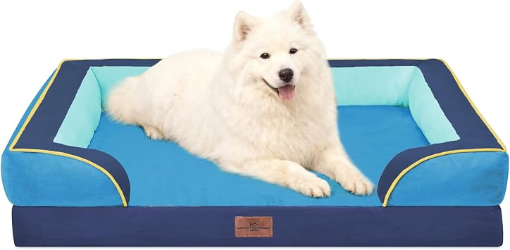 Comfort Expression Orthopedic Dog Beds for Large Sized Dog with Bolster
