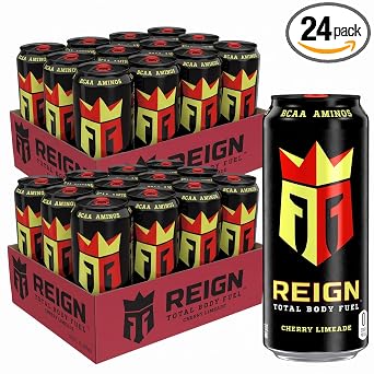 Reign Total Body Fuel,Cherry Limeade,Fitness & Performance Drink,16 Fl Oz,(Pack of 24)