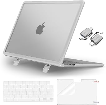 MOSISO Compatible with MacBook Air 13 inch Case M5 M4 M3 M2, Matte Clear